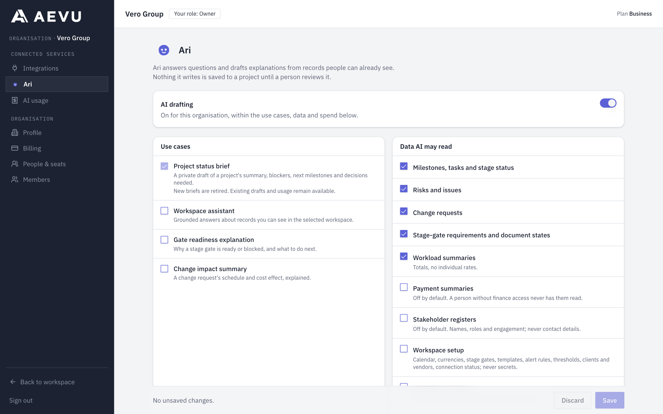 Organization AI policy